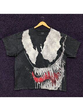 Marvel Comics Venom Symbiote Mineral Wash T-Shirt Size Extra Large